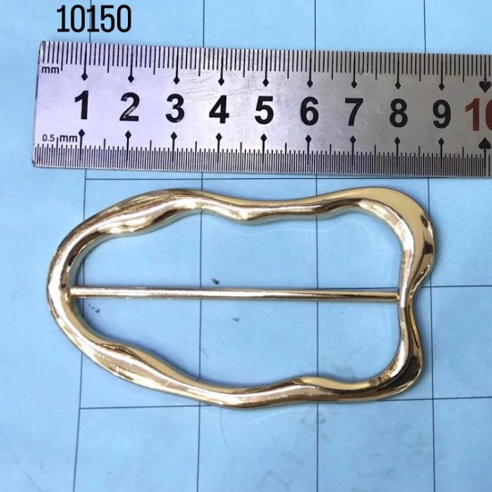 אבזם מתכת גלי – 9 ס״מ 