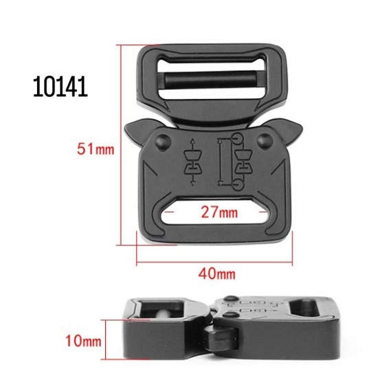 אבזם בטיחות מתכת שחור – 27 מ״מ 