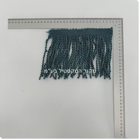 פרנז טקסטיל מפותל בצבע טורקיז כהה – גובה 15 ס”מ (נמכר לפי מטר) דגם 9400