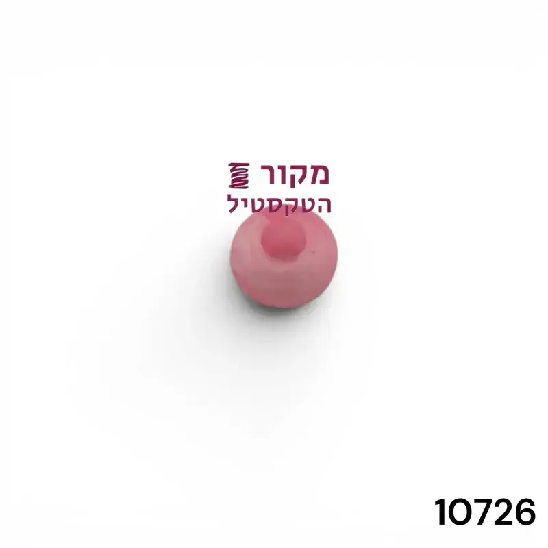 חרוז רונדל ורוד עם חור רחב לשרוכי בגד ים והלבשה תחתונה