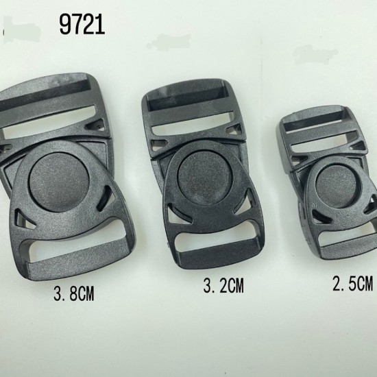 אבזם פלסטיק עגול איכותי – לבחירה בגדלים דגם 9721