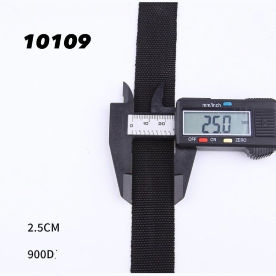רצועת פוליאסטר 900D – רוחב 2.5 ס״מ 