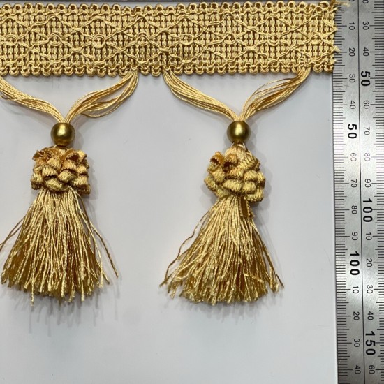 פרנז גדילים קלועים עם כדור זהב – 11 ס״מ דגם 6067