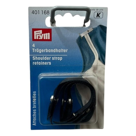 מחזיקי כתפיות Prym – סט 4 יחידות בצבע שחור