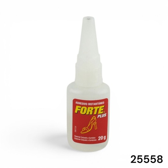 דבק FORTE PLUS מיידי לנעליים 20 גרם | Adhesivo Instantáneo | מיוחד לעקבים | חזק במיוחד | דגם 25558