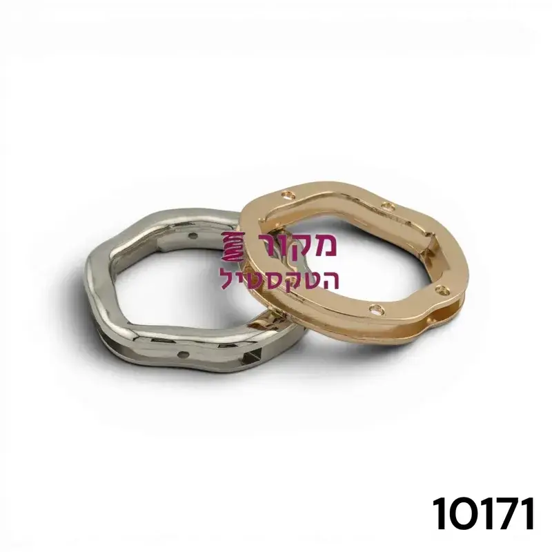 אבזם מתכת מעוצב לבגדי ים ולשמלות – דגם גל יוקרתי